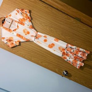 Summer stretch mid-long dress. No size tag poss S.